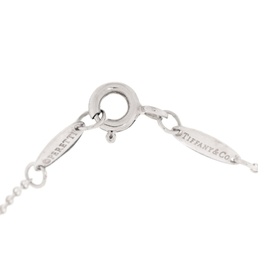 Sterling Silver Diamond Elsa Peretti Diamonds by the Yard Open Heart Bracelet