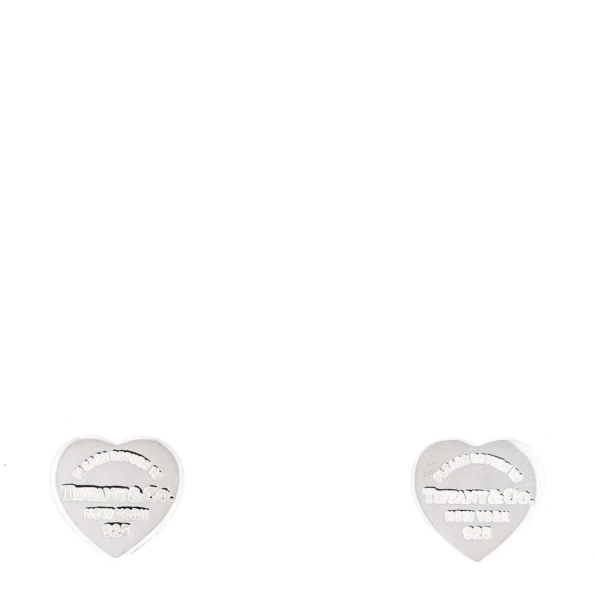 Sterling Silver Mini Return To Tiffany Heart Tag Earrings