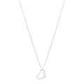 Sterling Silver 22mm Elsa Peretti Open Heart Pendant Necklace