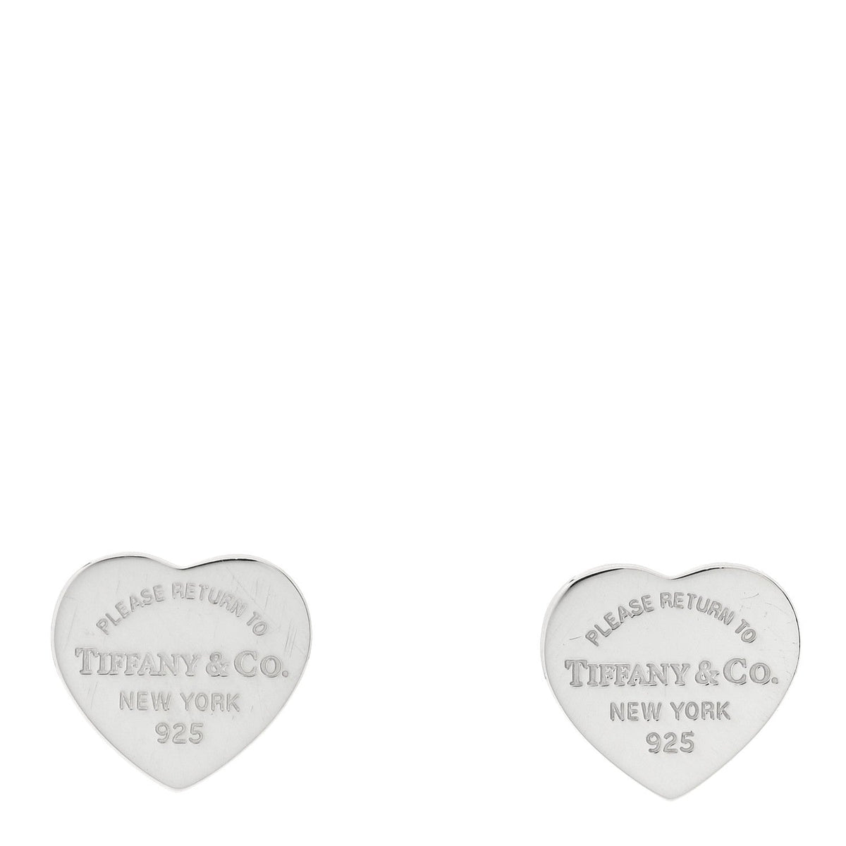 Sterling Silver Mini Return To Tiffany Heart Tag Earrings