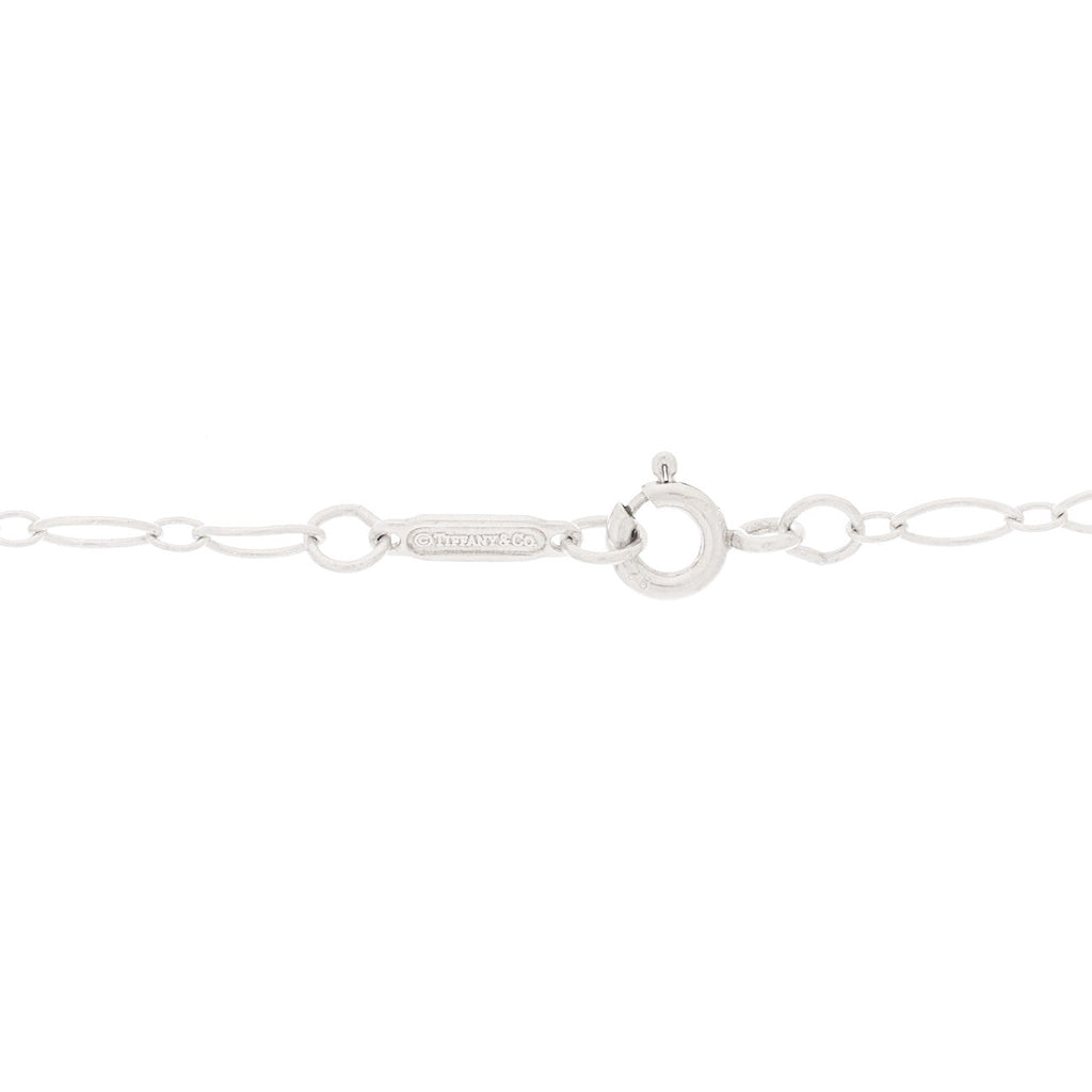 Sterling Silver Large Filigree Heart Lock Key Pendant Necklace