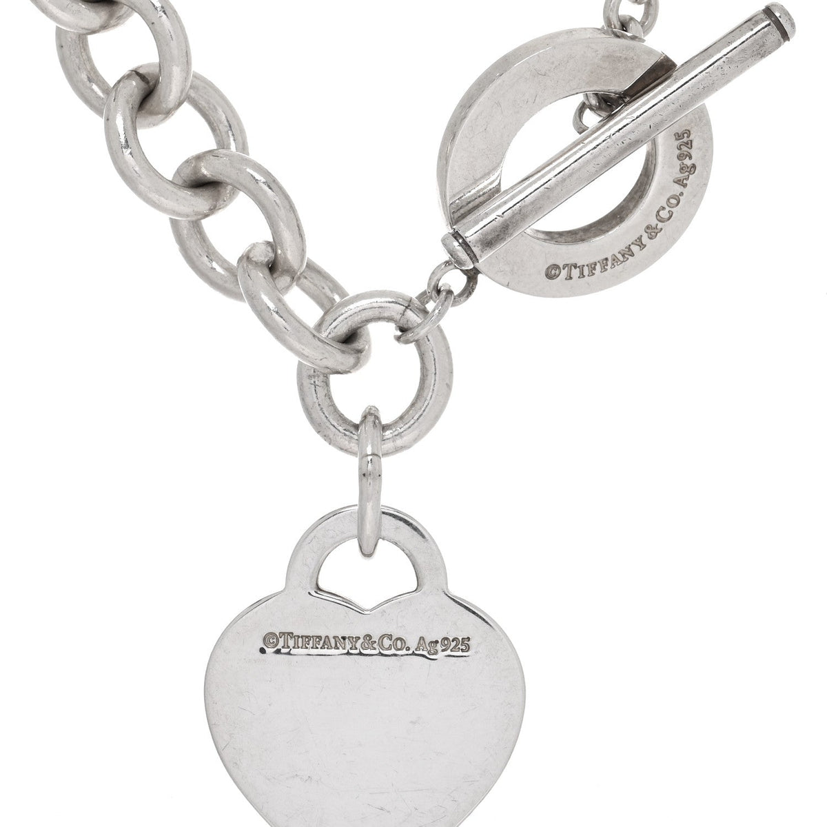 Sterling Silver Return to Tiffany Heart Tag Toggle Necklace