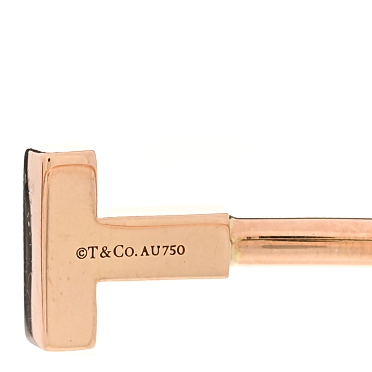 18K Rose Gold T Wire Bracelet
