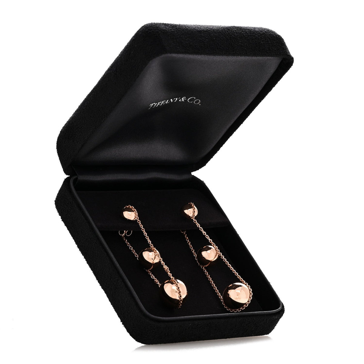 18K Rose Gold Hardwear Triple Drop Earrings