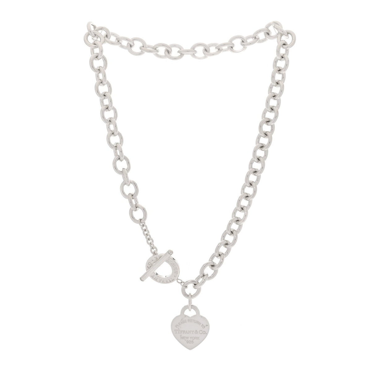 Sterling Silver Return to Tiffany Heart Tag Toggle Necklace