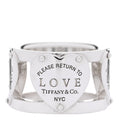Sterling Silver Return to Tiffany Heart Wide Band Ring 47 4