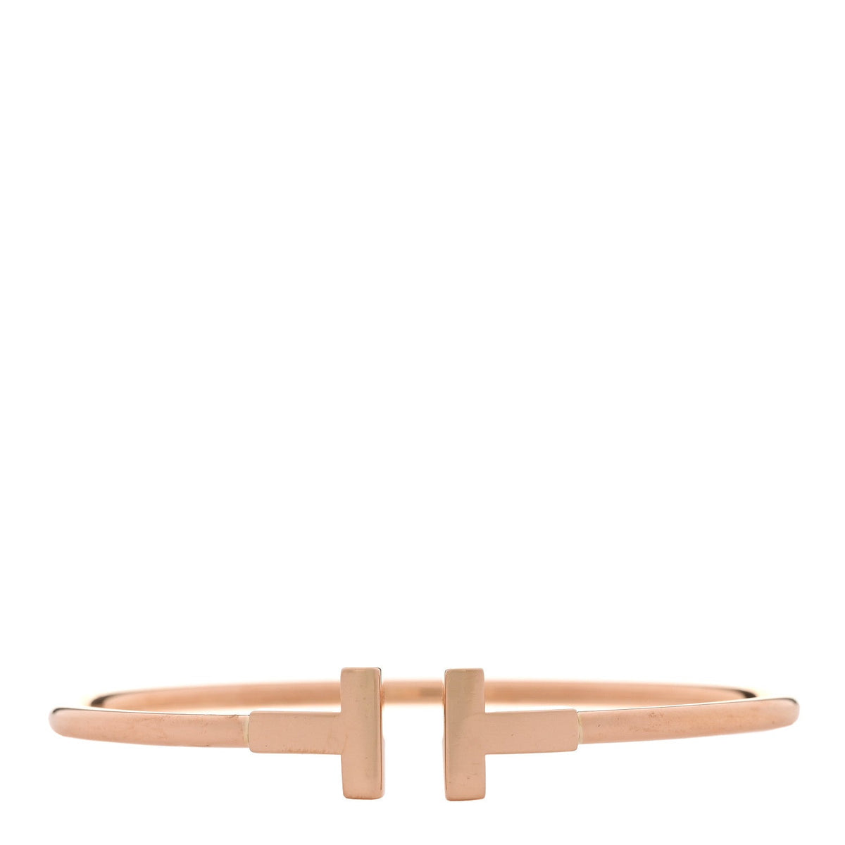 18K Rose Gold T Wire Bracelet