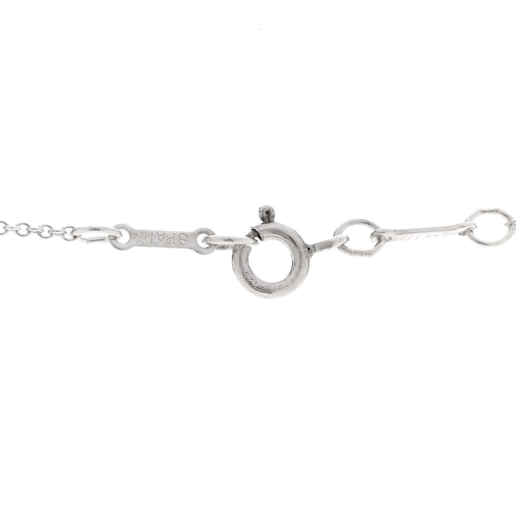 Sterling Silver 22mm Elsa Peretti Open Heart Pendant Necklace