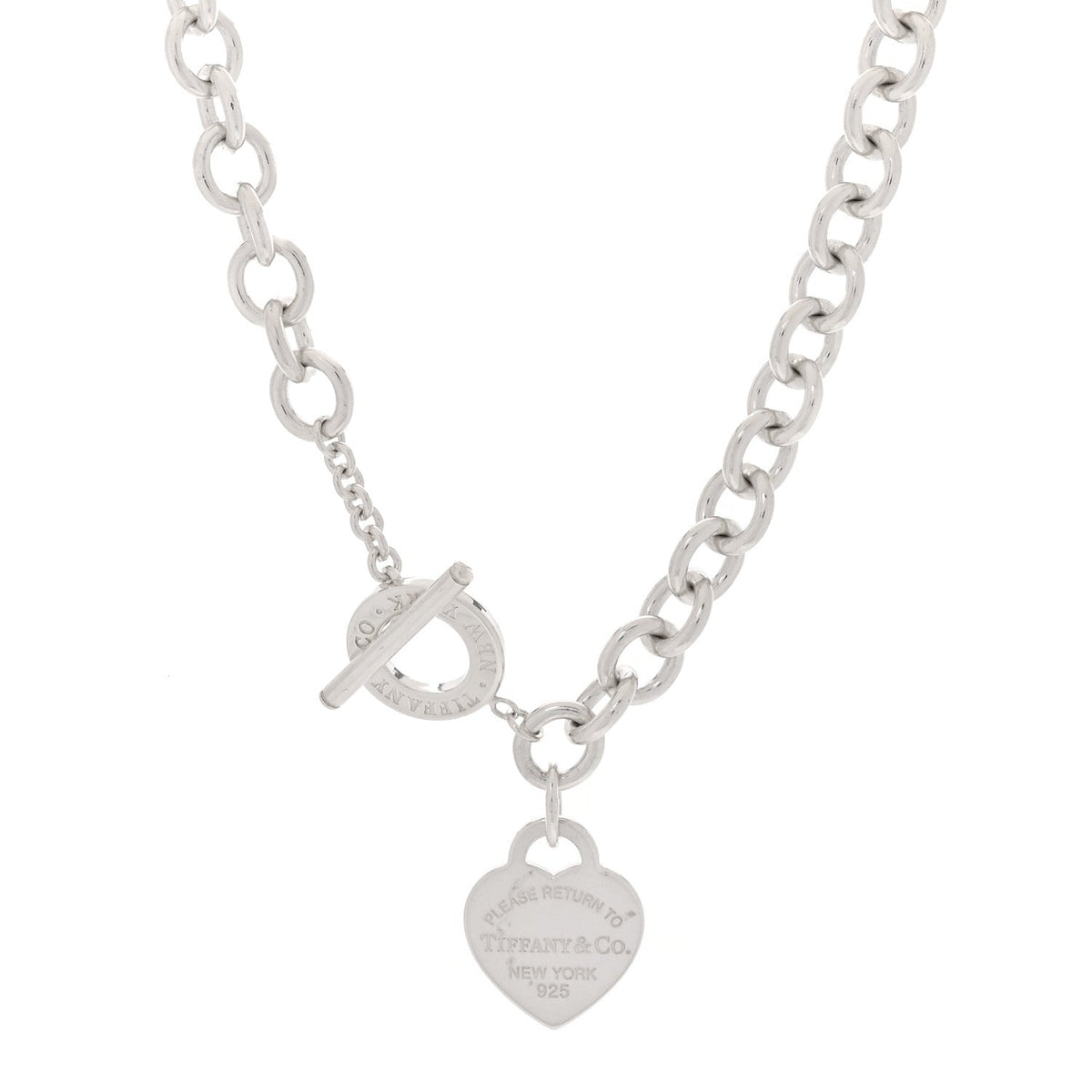 Sterling Silver Return to Tiffany Heart Tag Toggle Necklace