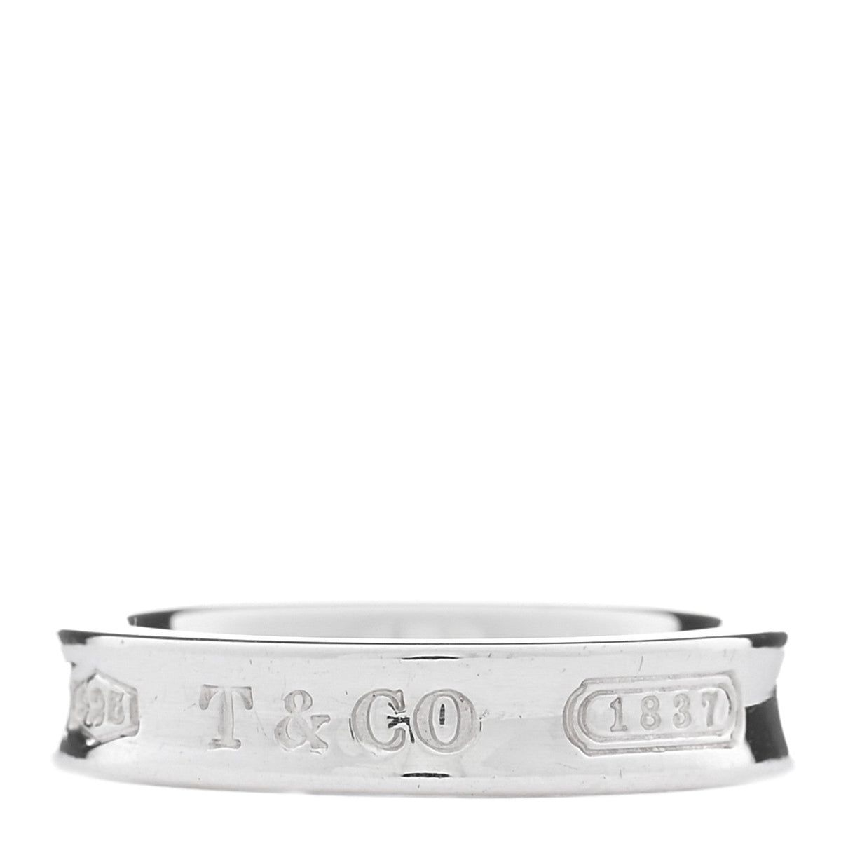 Sterling Silver Narrow 1837 Band Ring 48 4.5