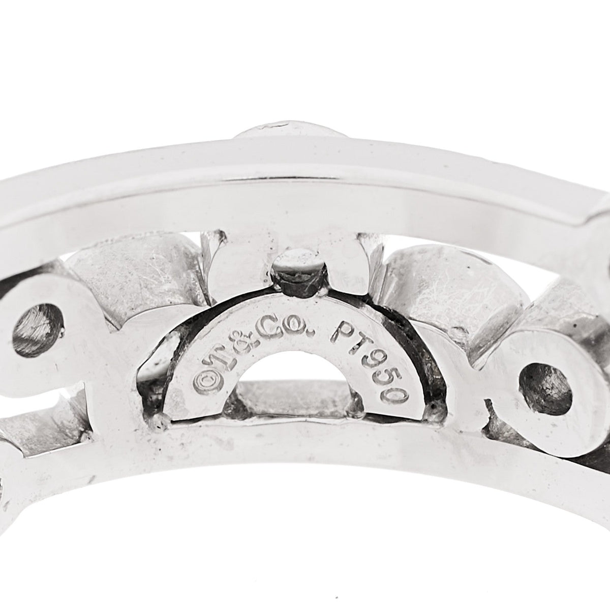 Platinum Diamond Bubble Band Ring 57 8